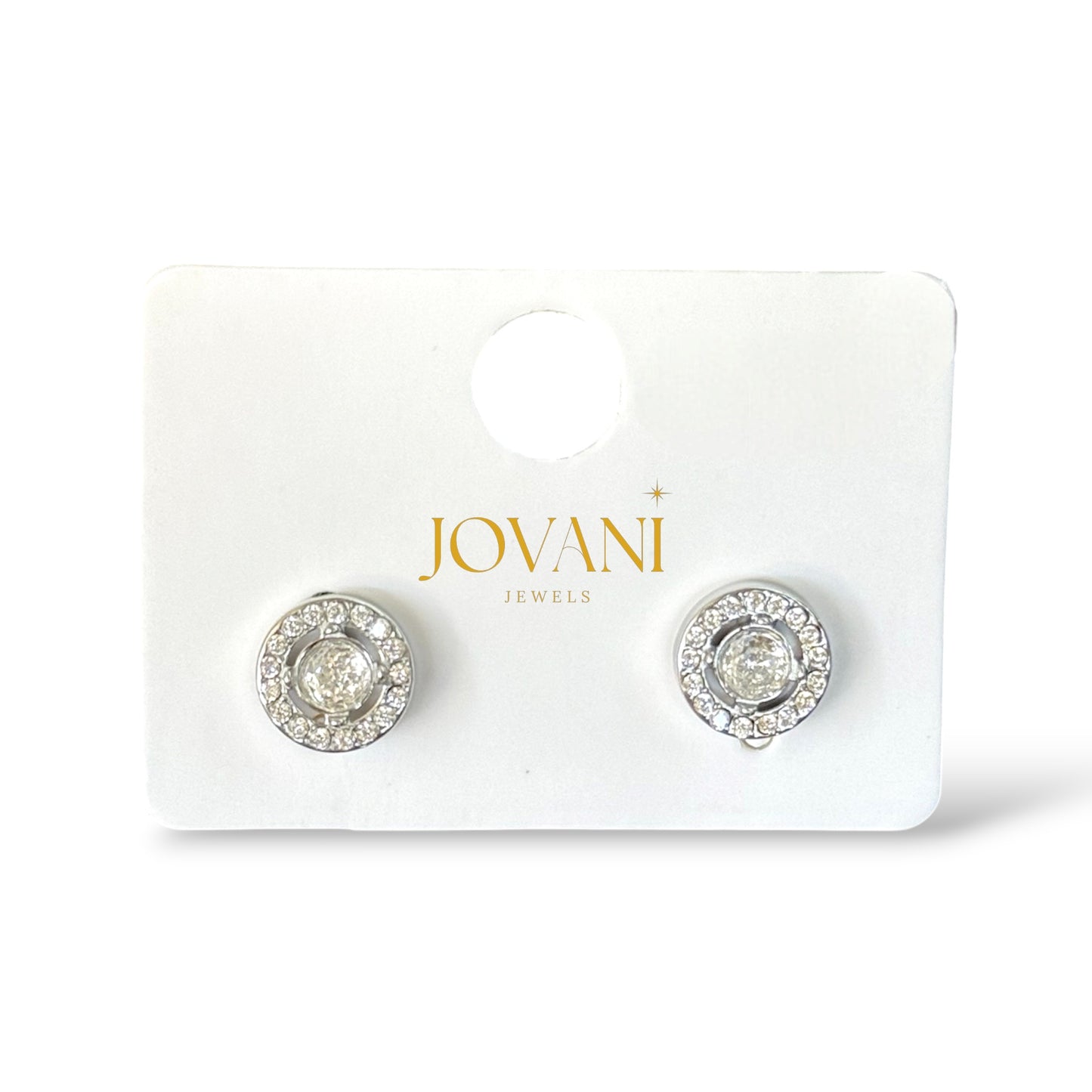 Swarovskia oorbellen - zilver