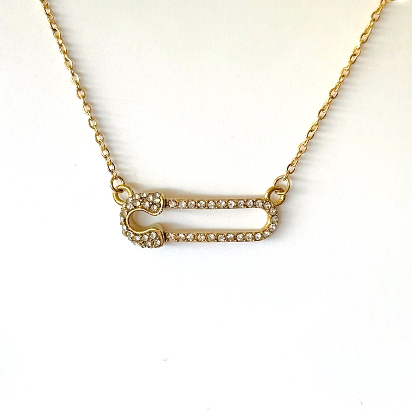 Paperclip ketting - goud