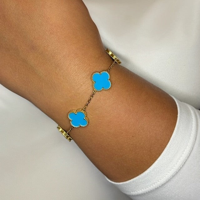 Klaver set lichtblauw