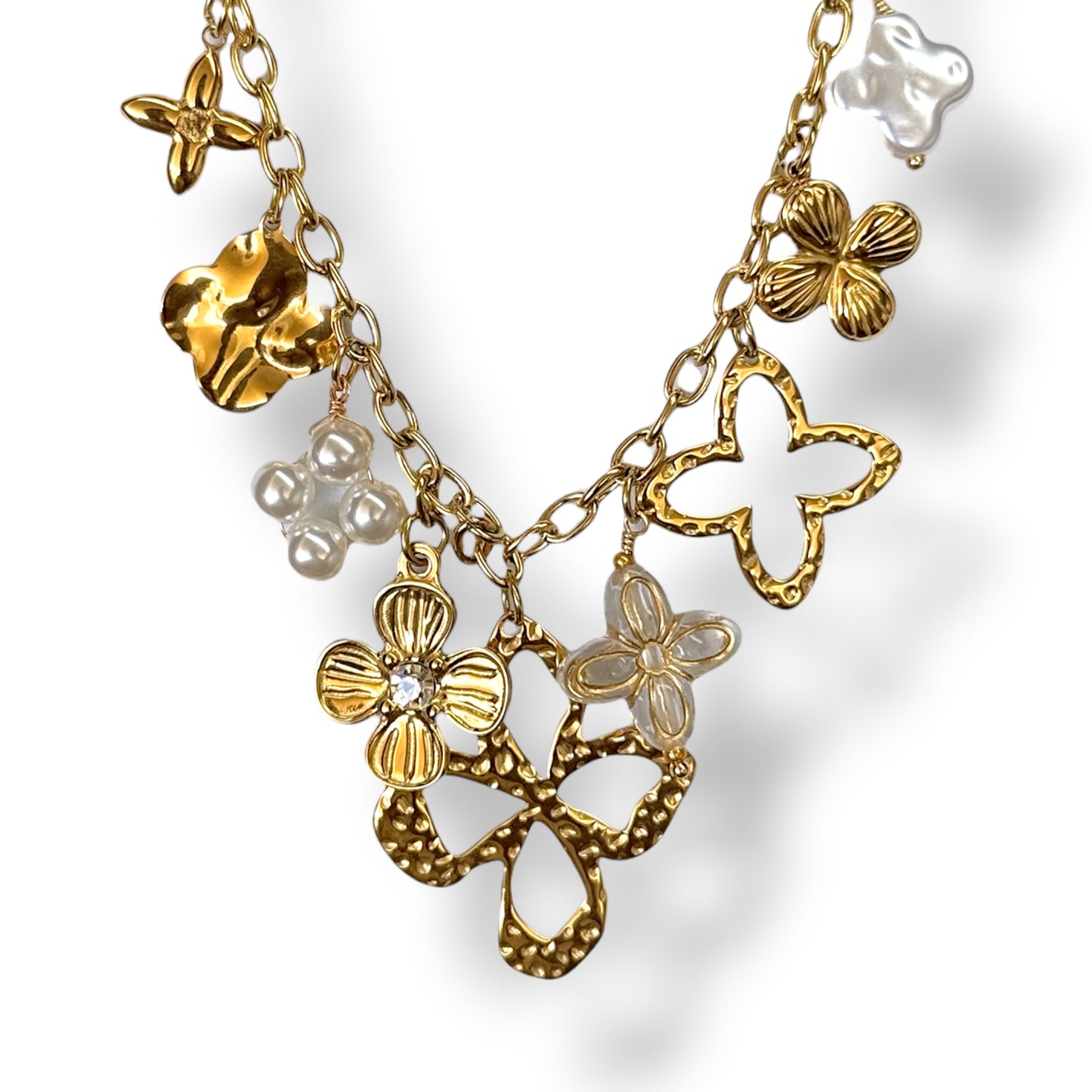 Big flower ketting