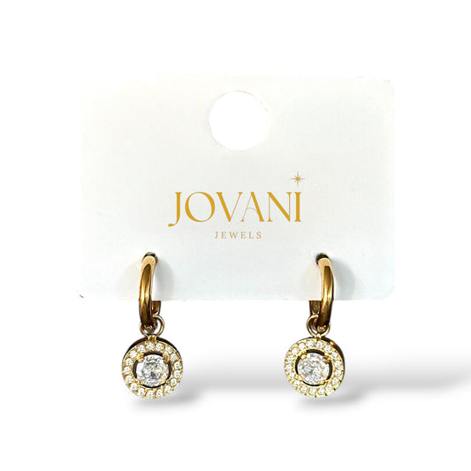 Swarovskia oorbellen - goud