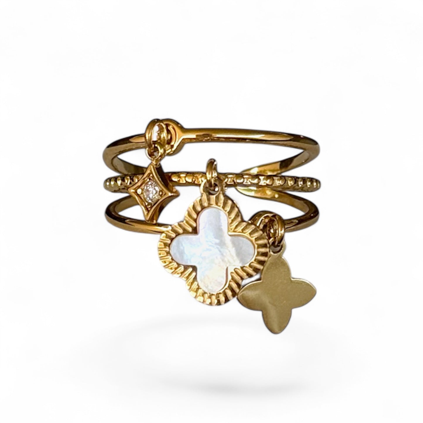 Klavertjes ring