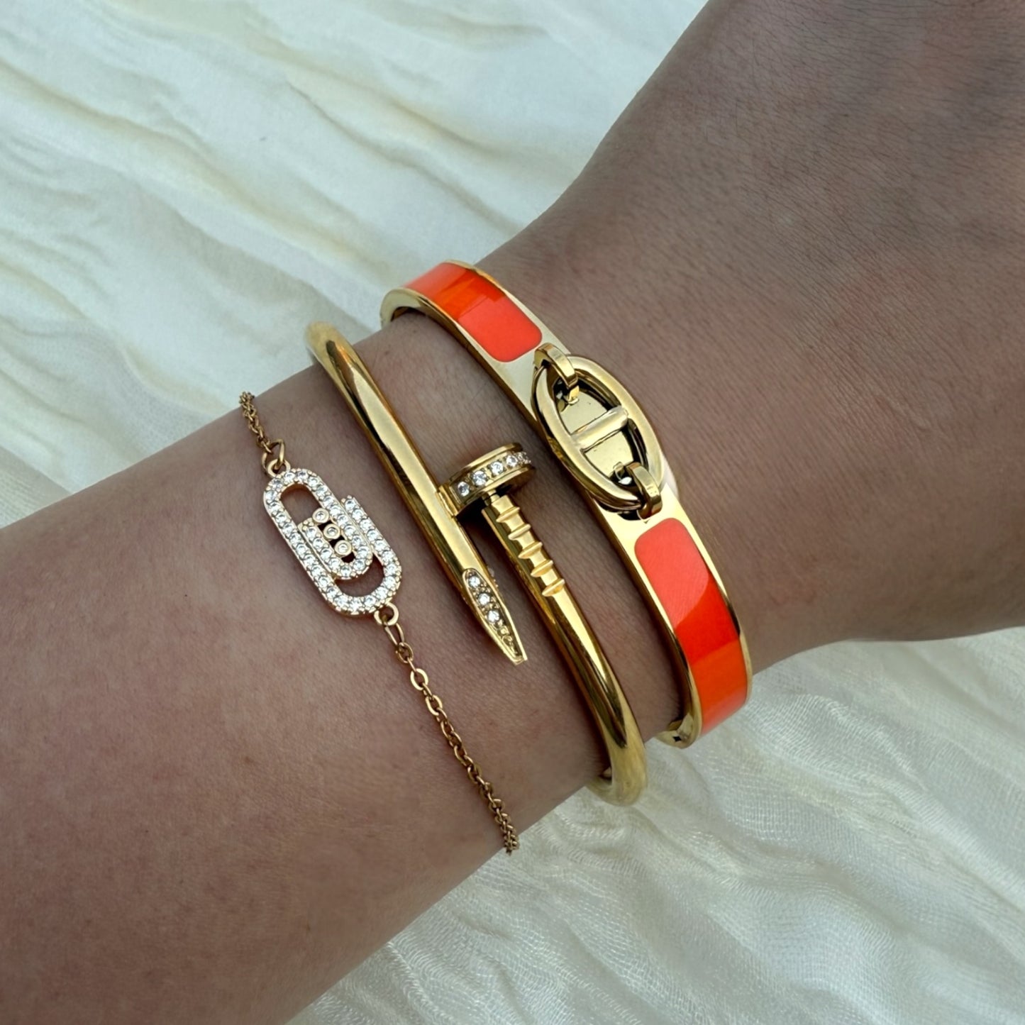 Athena armband oranje