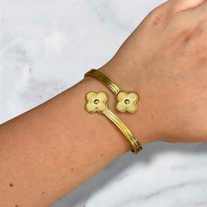 Dubbele klaver armband