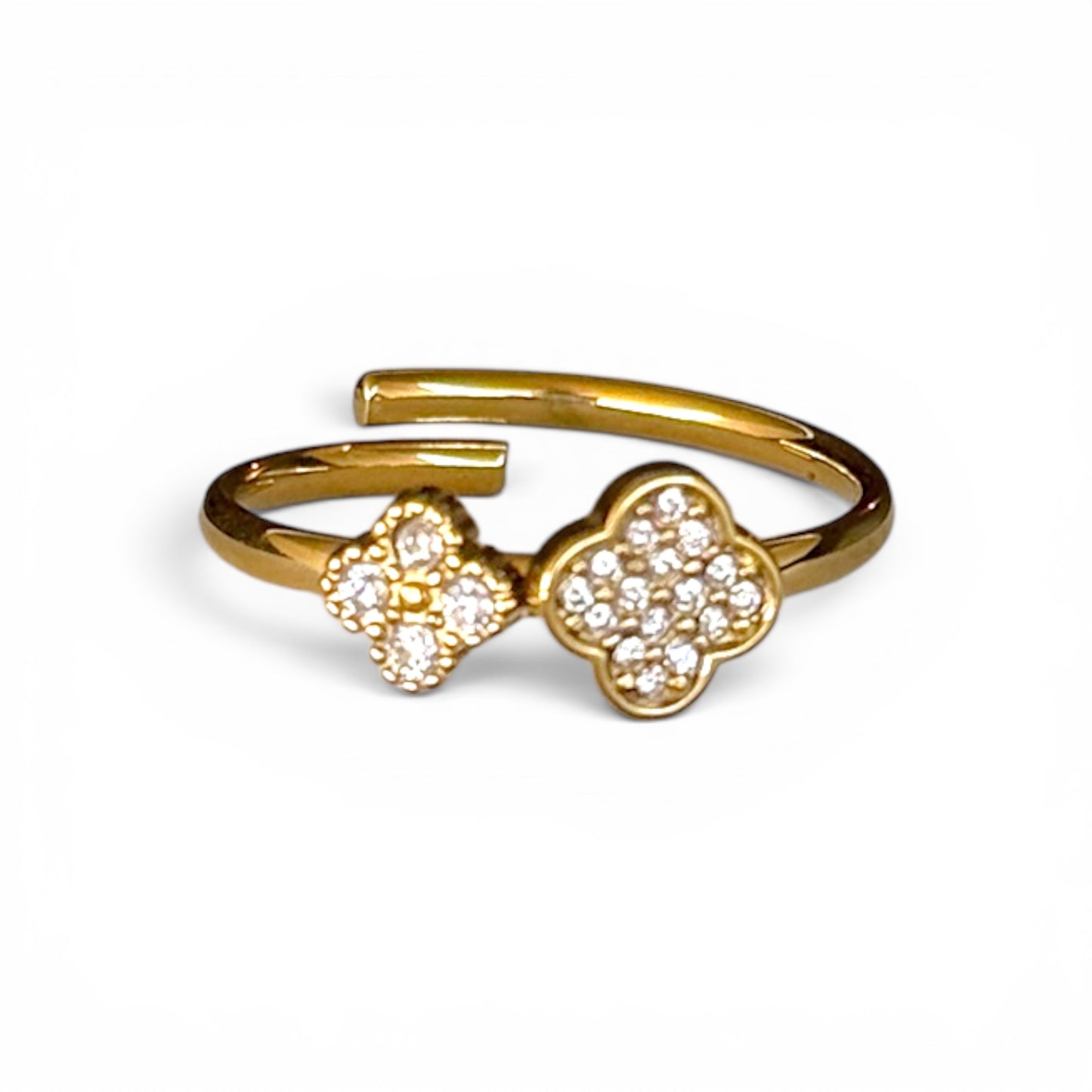 Dubbele klaver ring