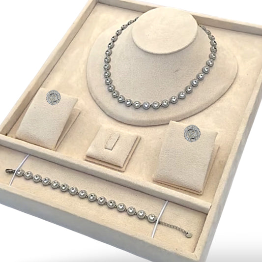Swarovskia set - zilver