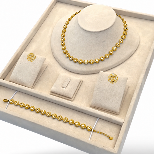 Swarovskia set - goud