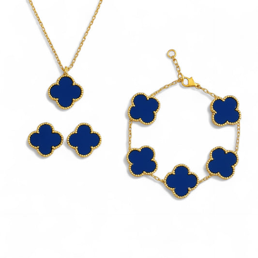 Klaver set donkerblauw