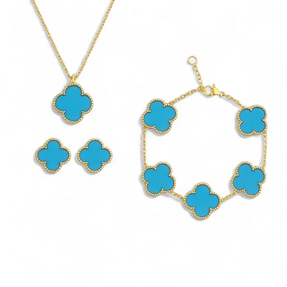 Klaver set lichtblauw