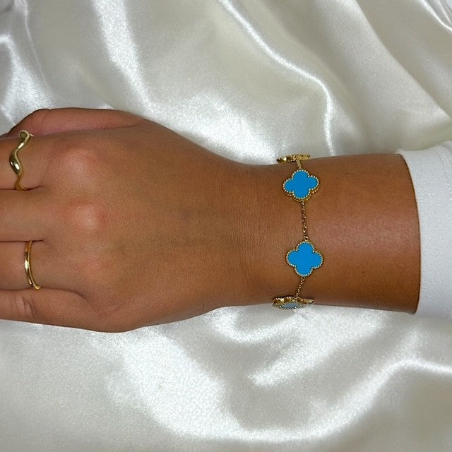 Klaver set lichtblauw