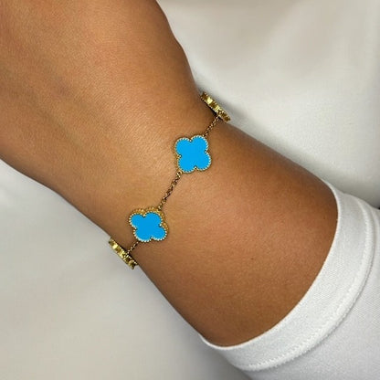 Klaver set lichtblauw