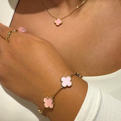 Klaver set lichtroze