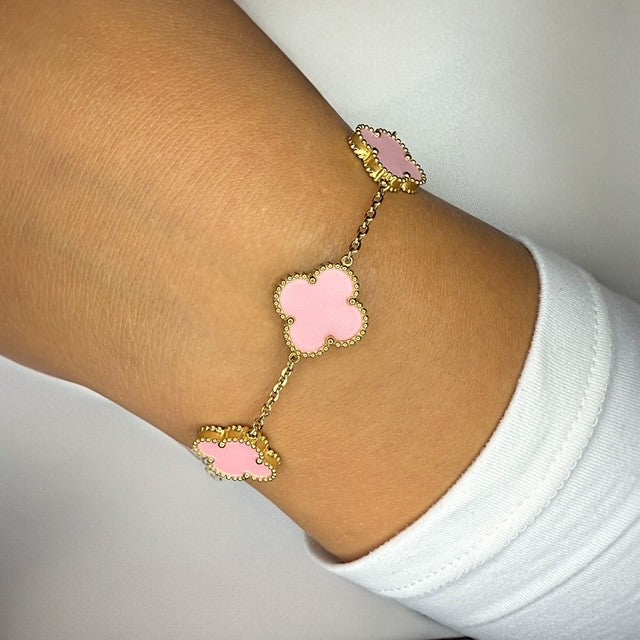 Klaver set lichtroze