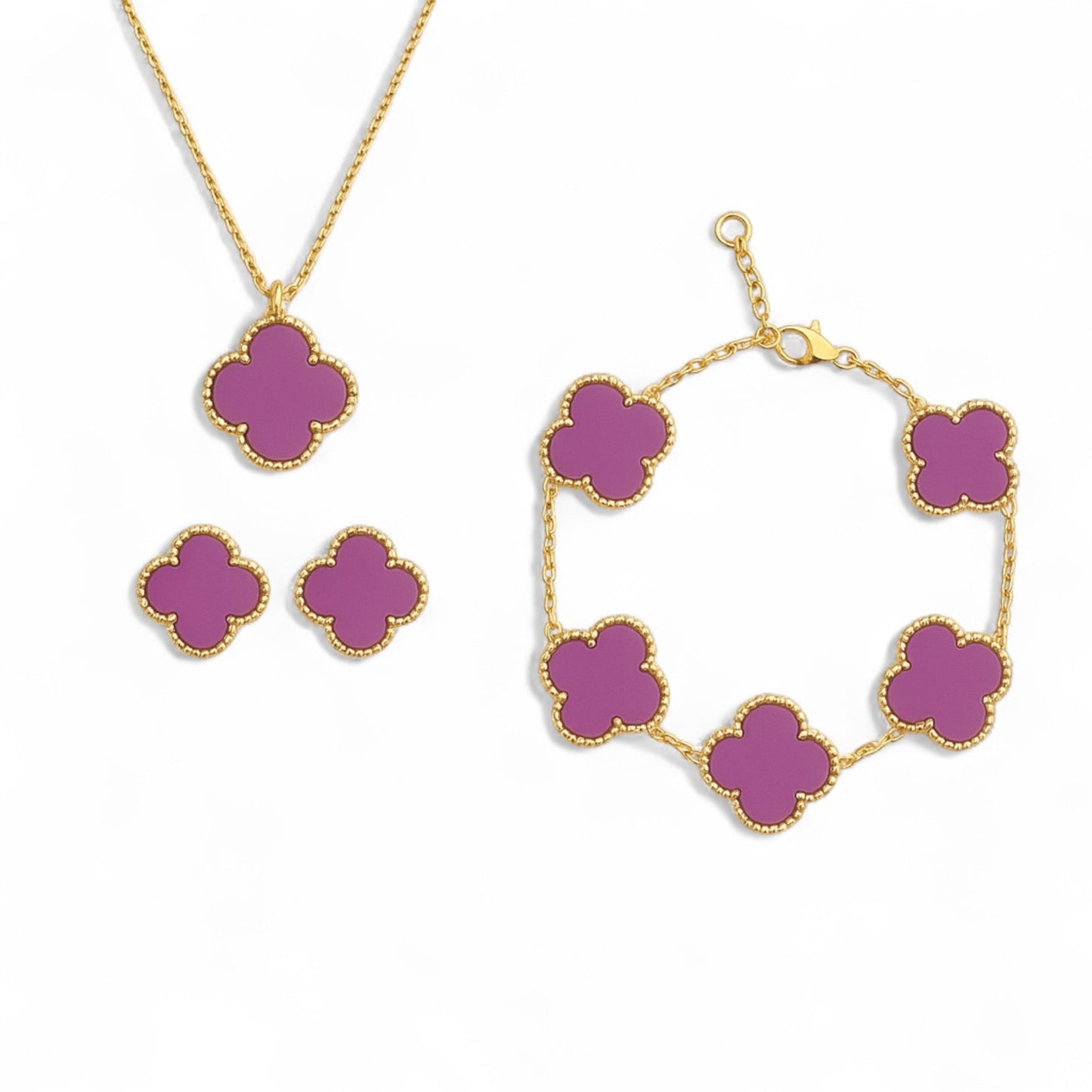 Klaver set paars